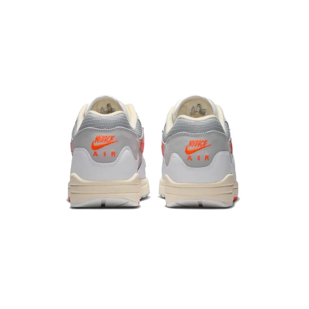 Nike Air Max 1 x Patta Waves White Hyper Crimson Baskets Blanc Orange Mixte - 3