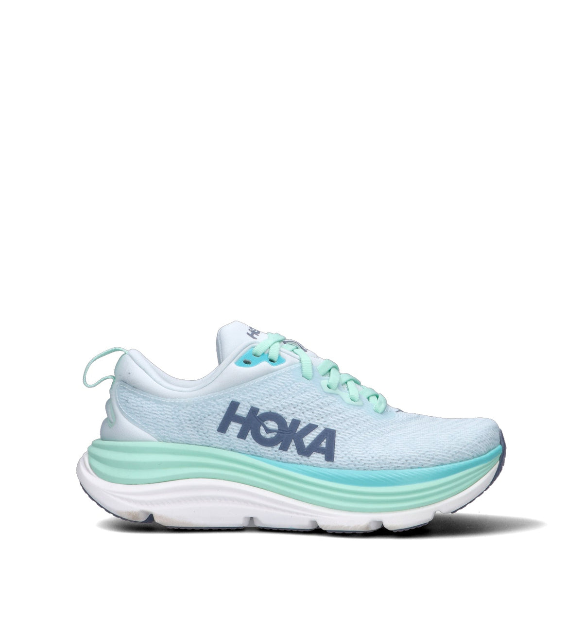 Hoka Gaviota 5 Chaussures Running Stabilité Blanc Bleu Femme - 1