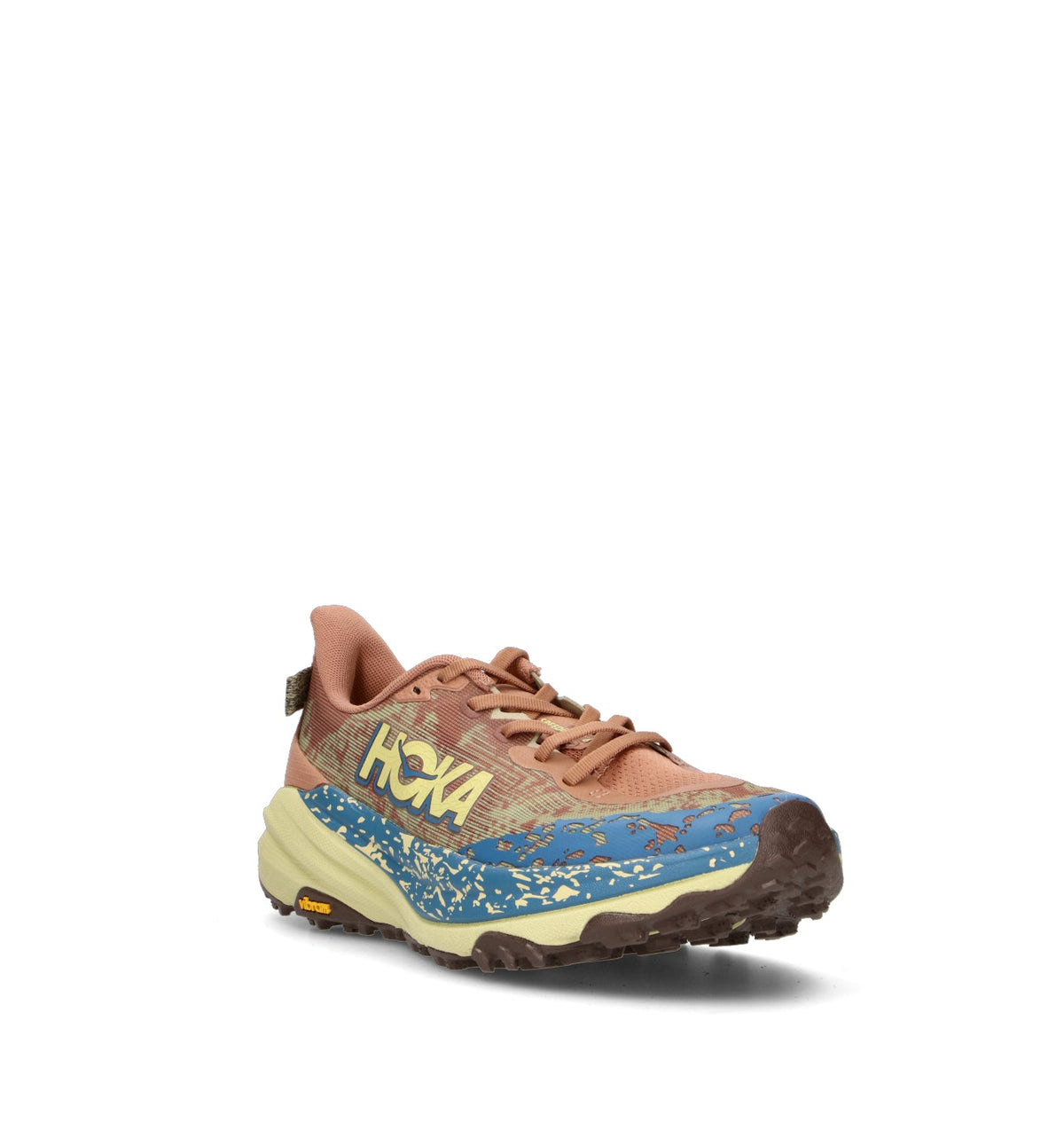 Hoka Speedgoat 6 Chaussures Trail Running Marron Beige Homme - 2