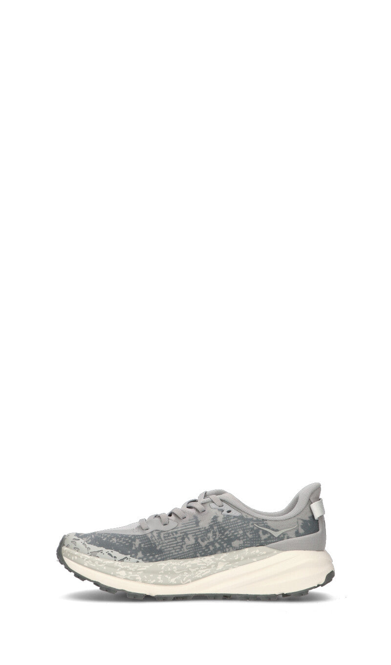 Hoka Speedgoat 6 Chaussures Trail Running Gris Blanc Homme - 4