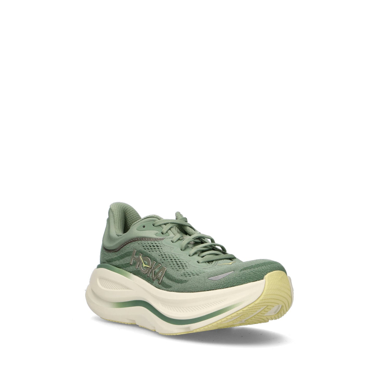 Hoka Bondi 9 Chaussures Running Vert Clair Homme - 2