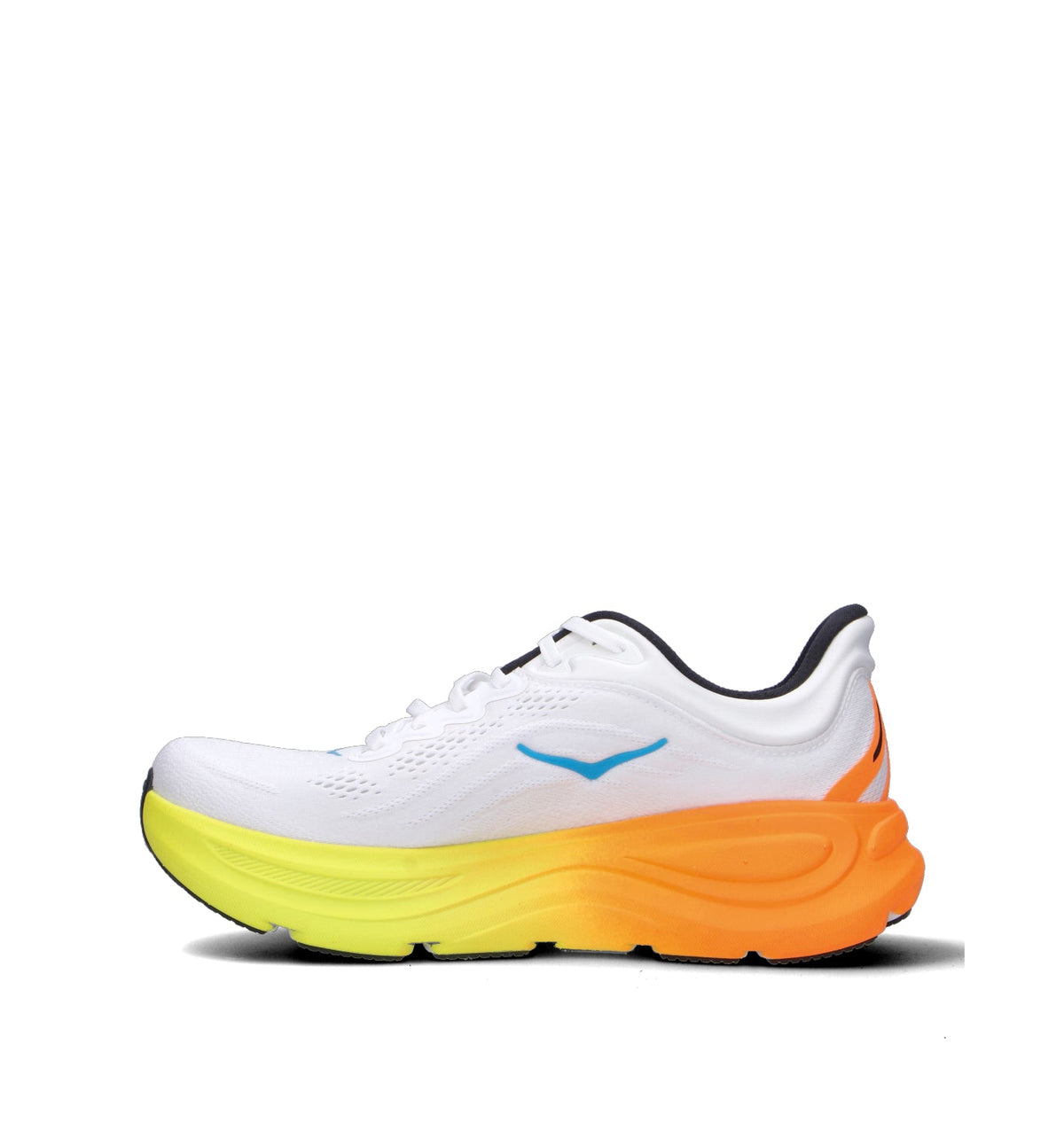Hoka Bondi 9 Chaussures Running Blanc Orange Homme - 4