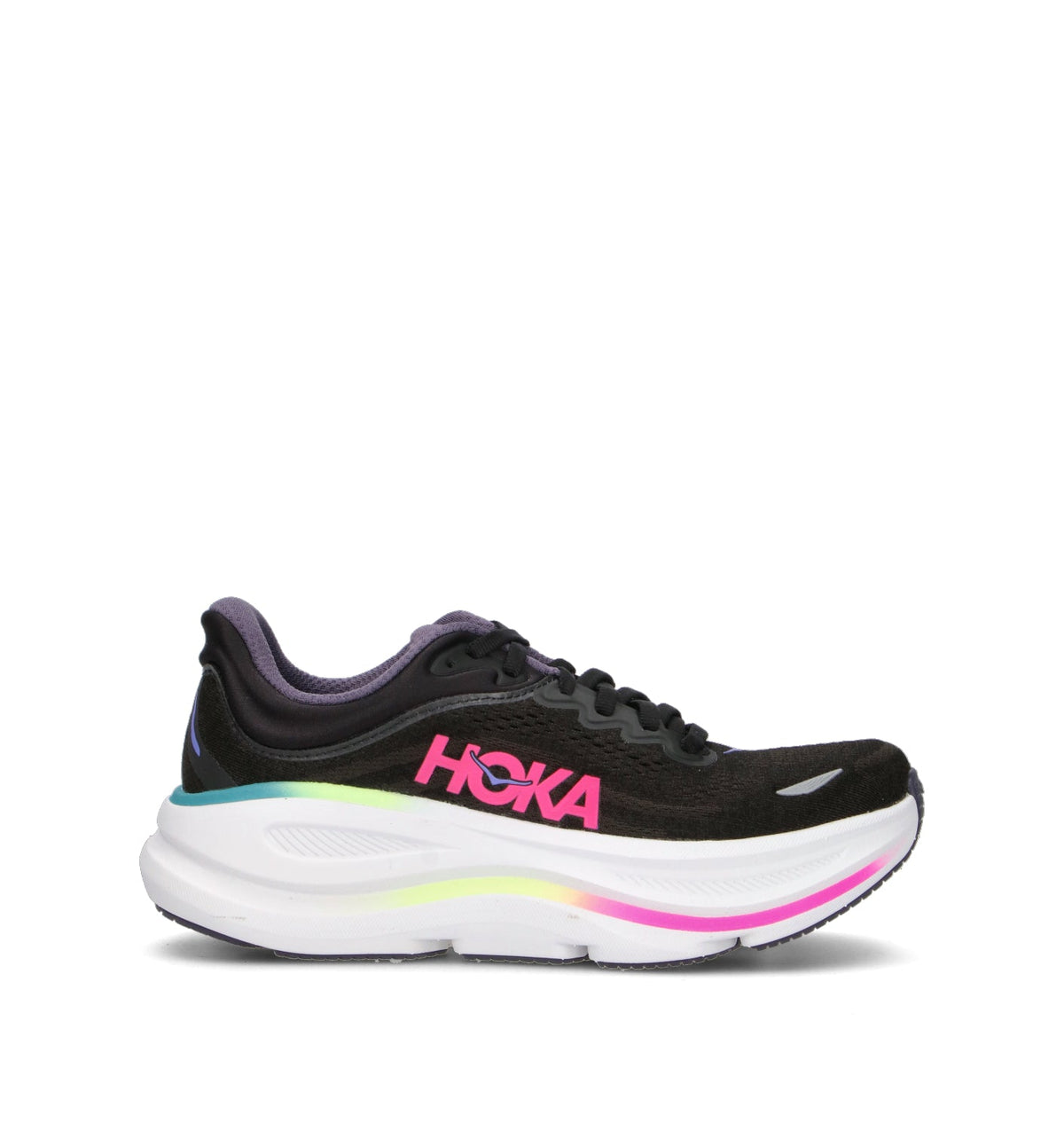 Hoka Bondi 9 Chaussures Running Noir Rose Femme - 1