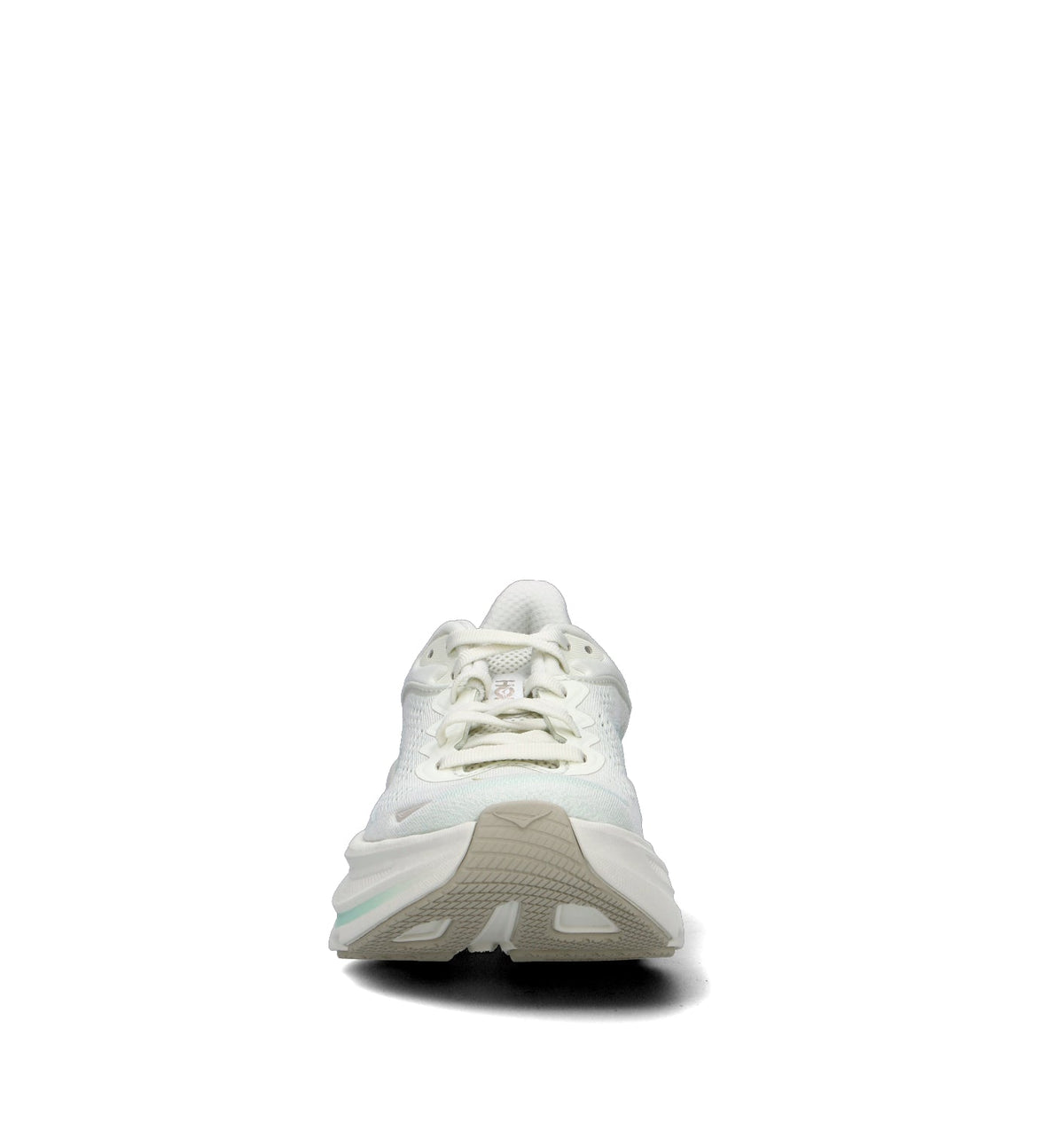 Hoka Bondi 9 Chaussures Running Beige Turquoise Femme - 3