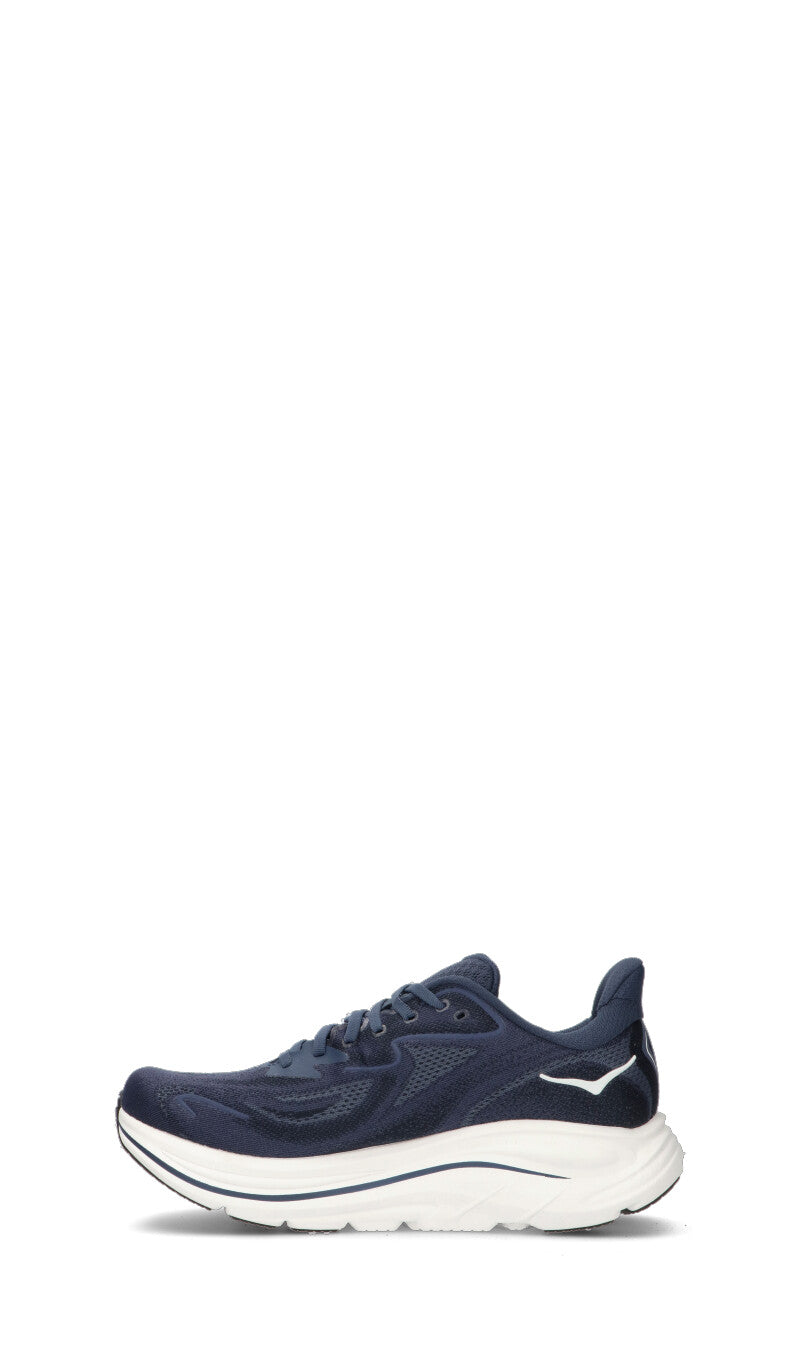 Hoka Clifton 10 Chaussures Running Bleu Marine Blanc Homme - 4