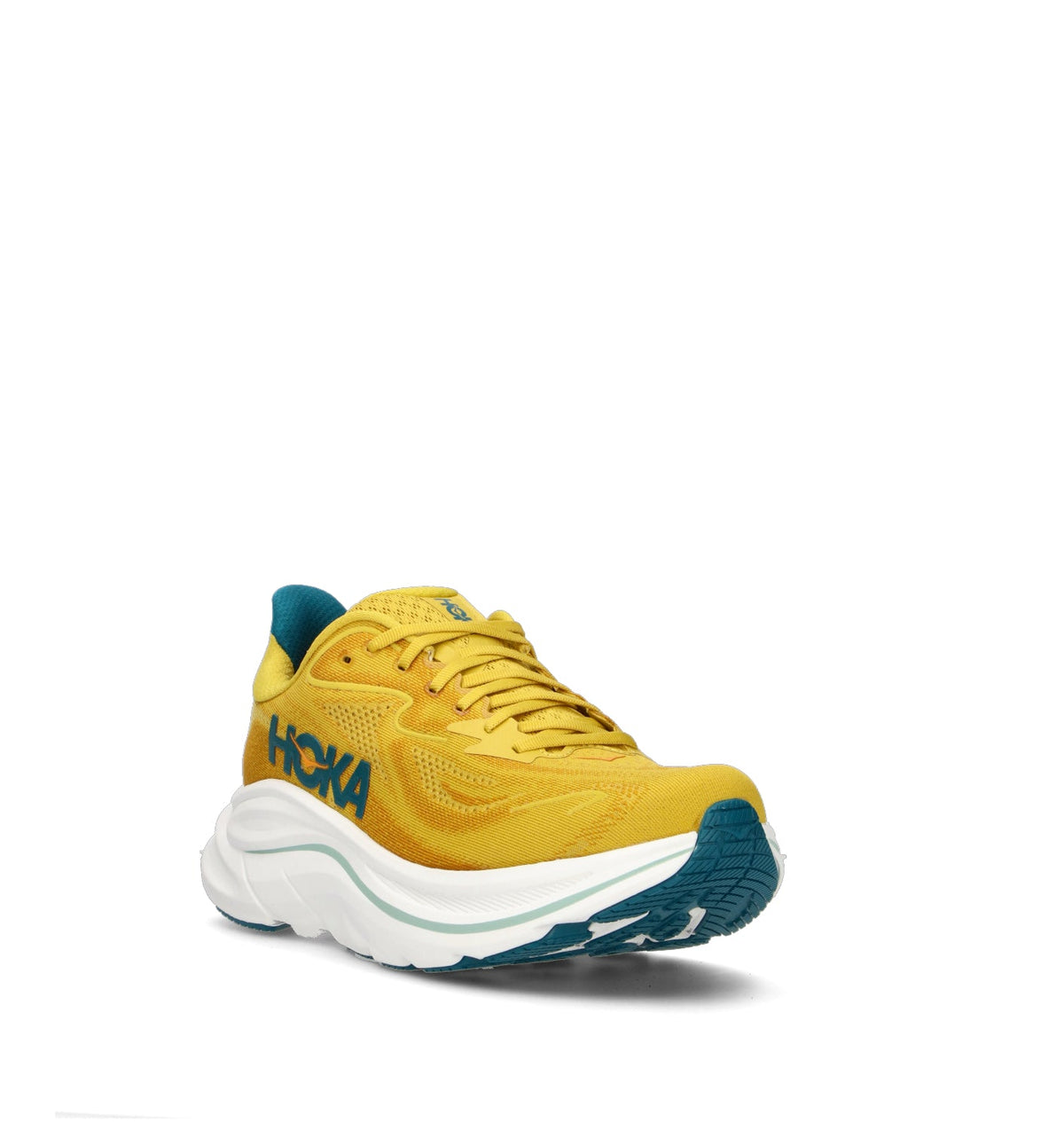Hoka Clifton 10 Chaussures Running Jaune Bleu Homme - 2