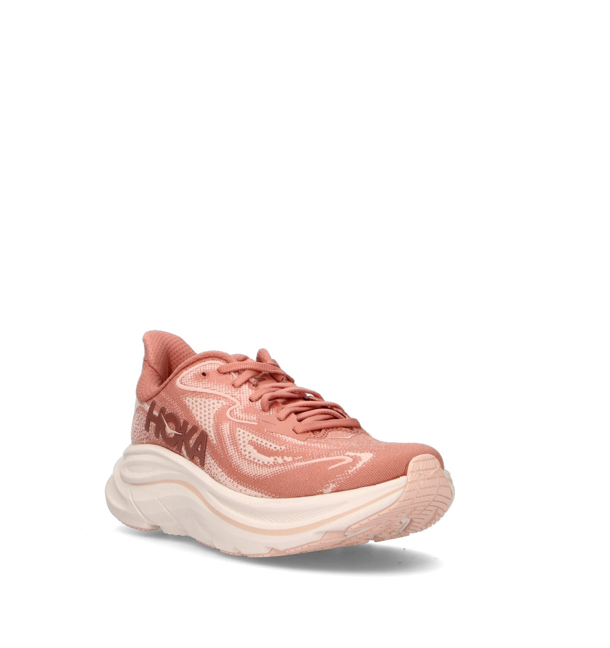 Hoka Clifton 10 Chaussures Running Rose Beige Femme - 2
