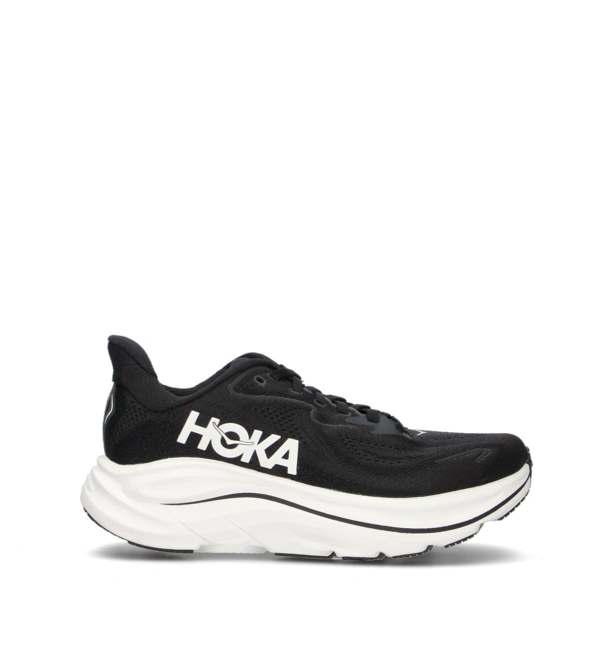 Hoka Clifton 10 Chaussures Running Noir Blanc Femme - 1