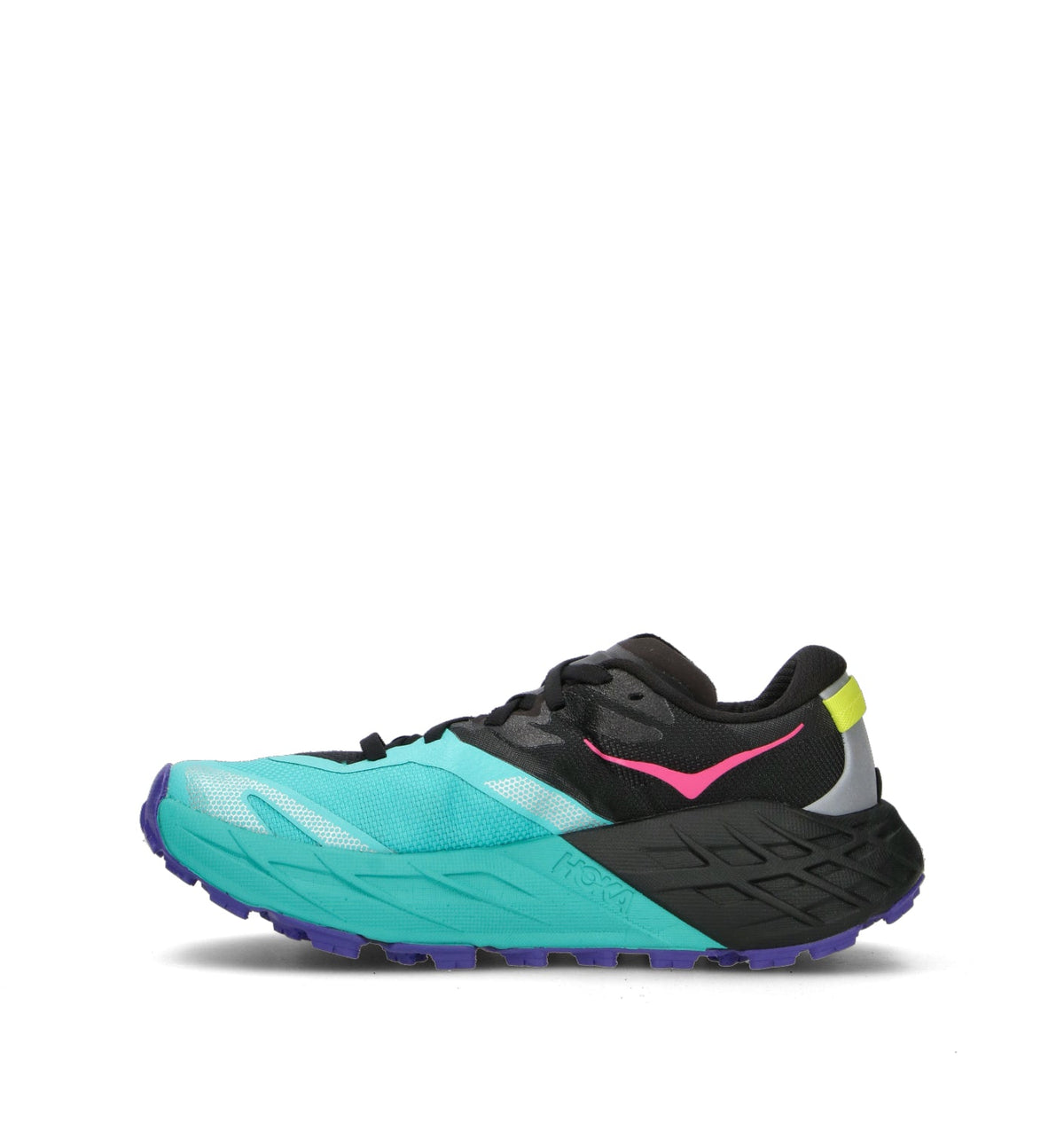 Hoka Speedgoat 7 Chaussures Trail Running Noir Turquoise Femme - 4