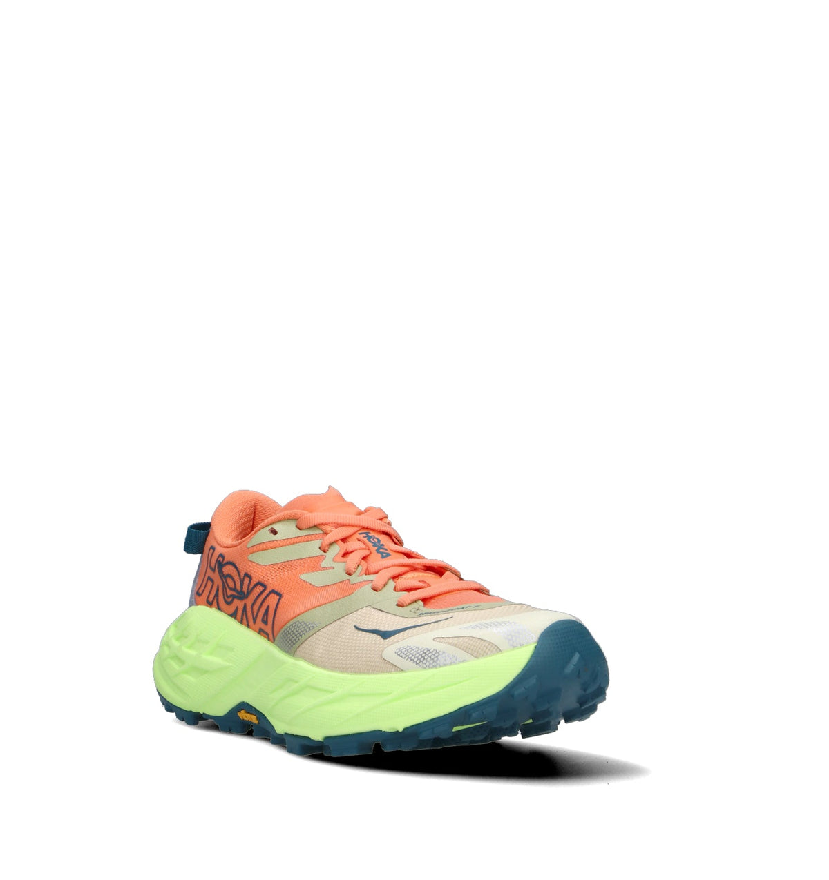 Hoka Speedgoat 7 Chaussures Trail Running Orange Jaune Femme - 2