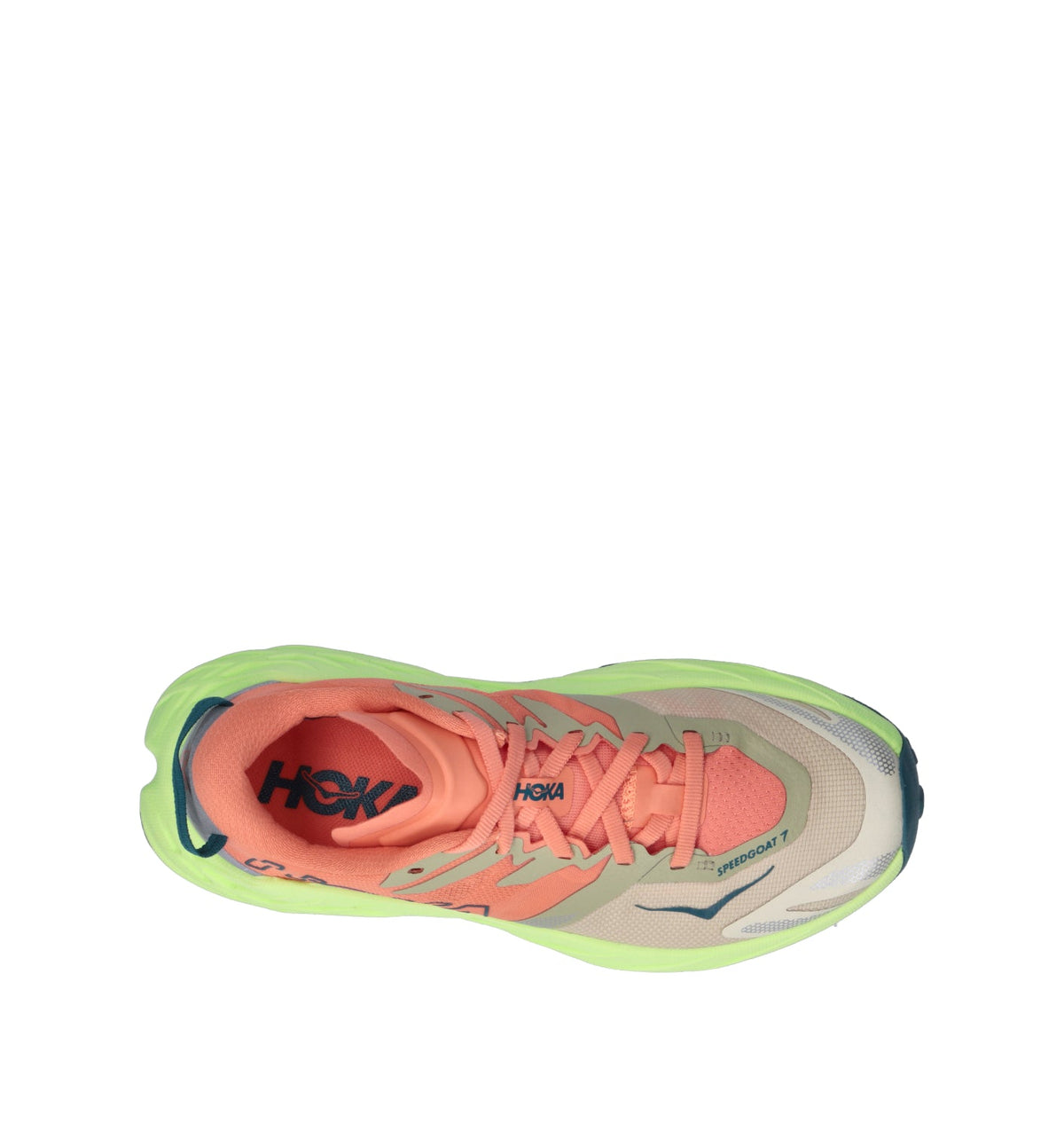 Hoka Speedgoat 7 Chaussures Trail Running Orange Jaune Femme - 5
