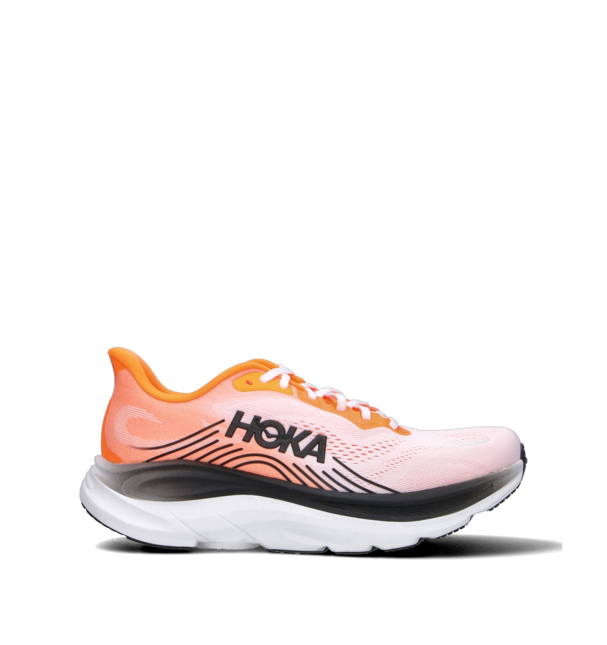 Hoka Clifton 11 Chaussures Running Orange Blanc Homme - 1
