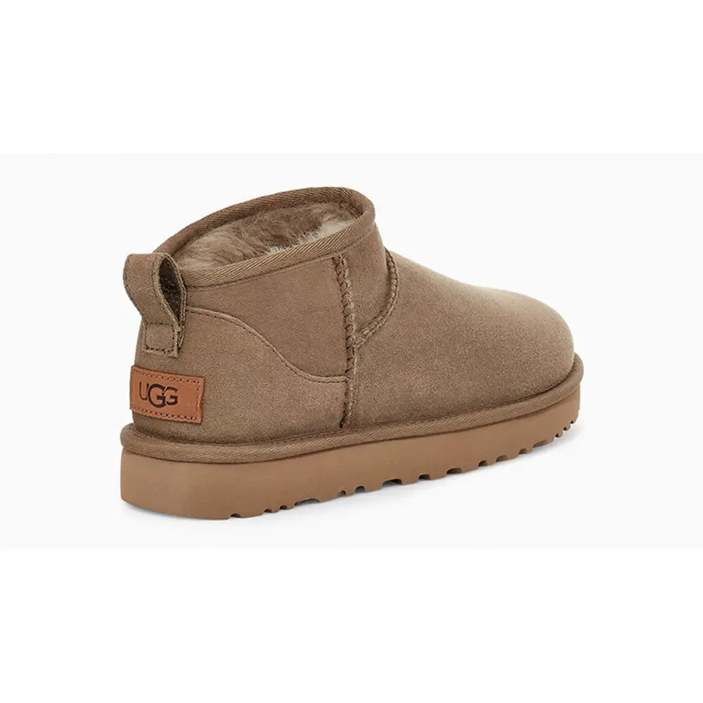 UGG Classic Ultra Mini Antilope Bottines Beige Marron Femme - 4
