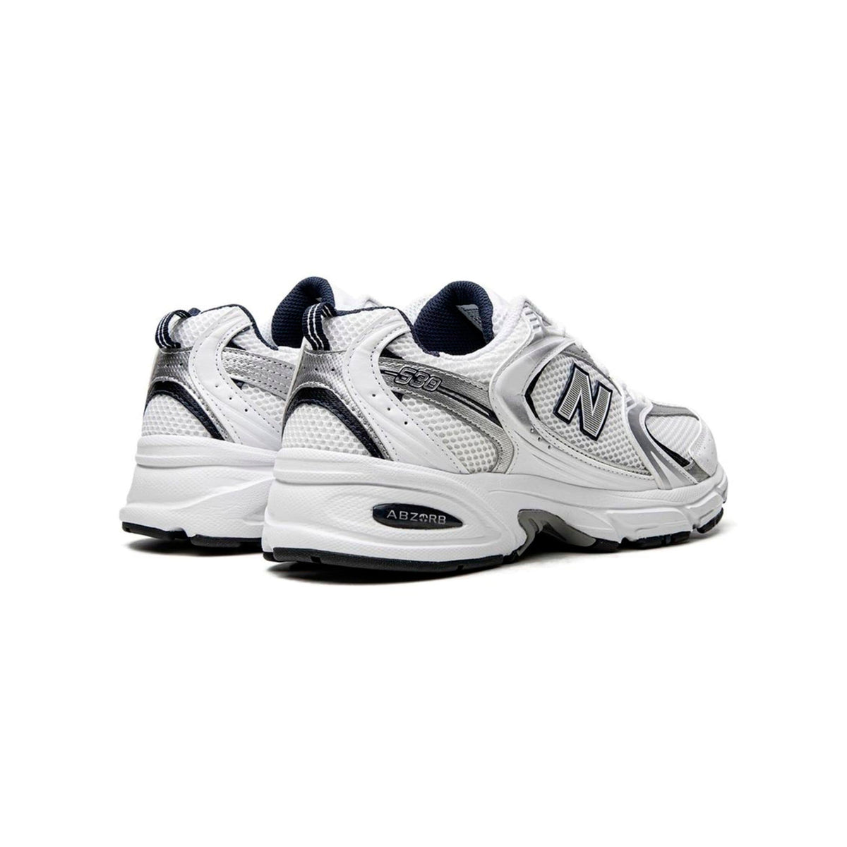 New Balance 530 Baskets Blanc Bleu Marine Homme Femme - 3