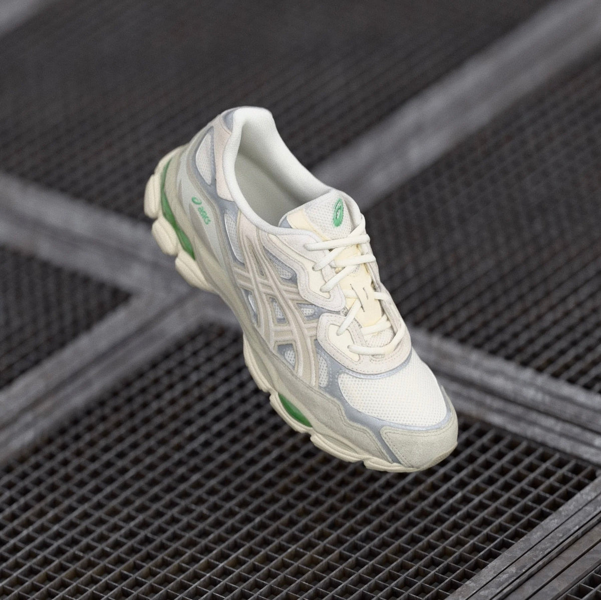 ASICS Gel-NYC Cream Fossil Baskets Crème Gris Homme Femme - 6