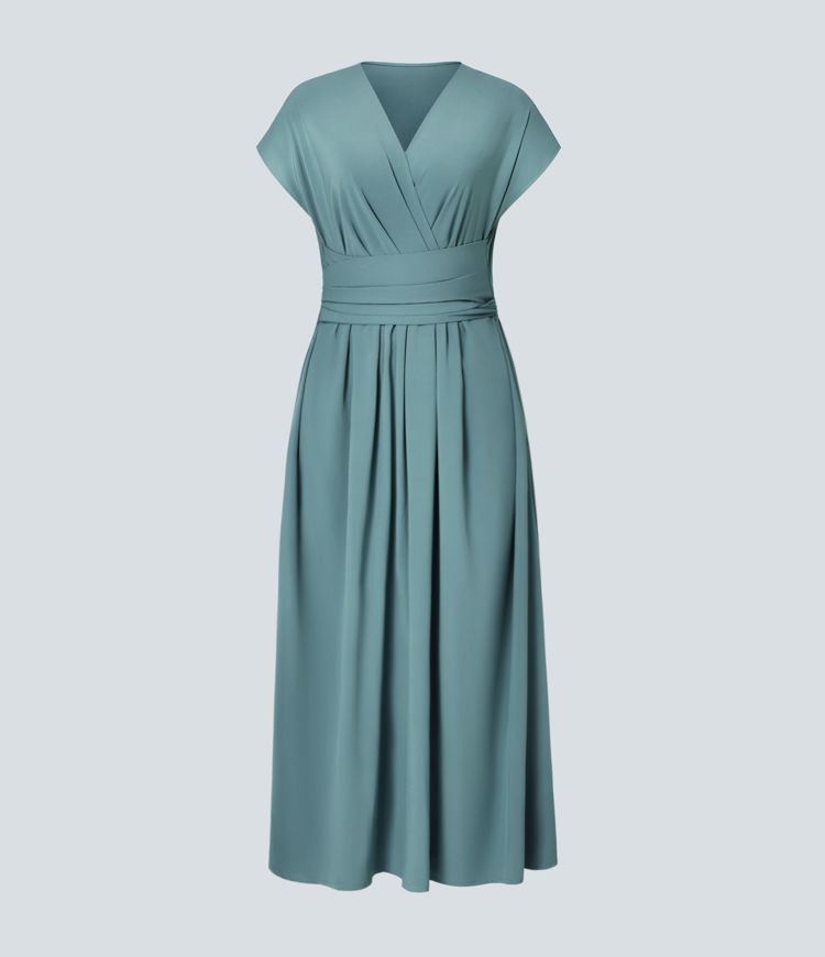 Robe Midi Femme Légère Bleu Clair - vue 6