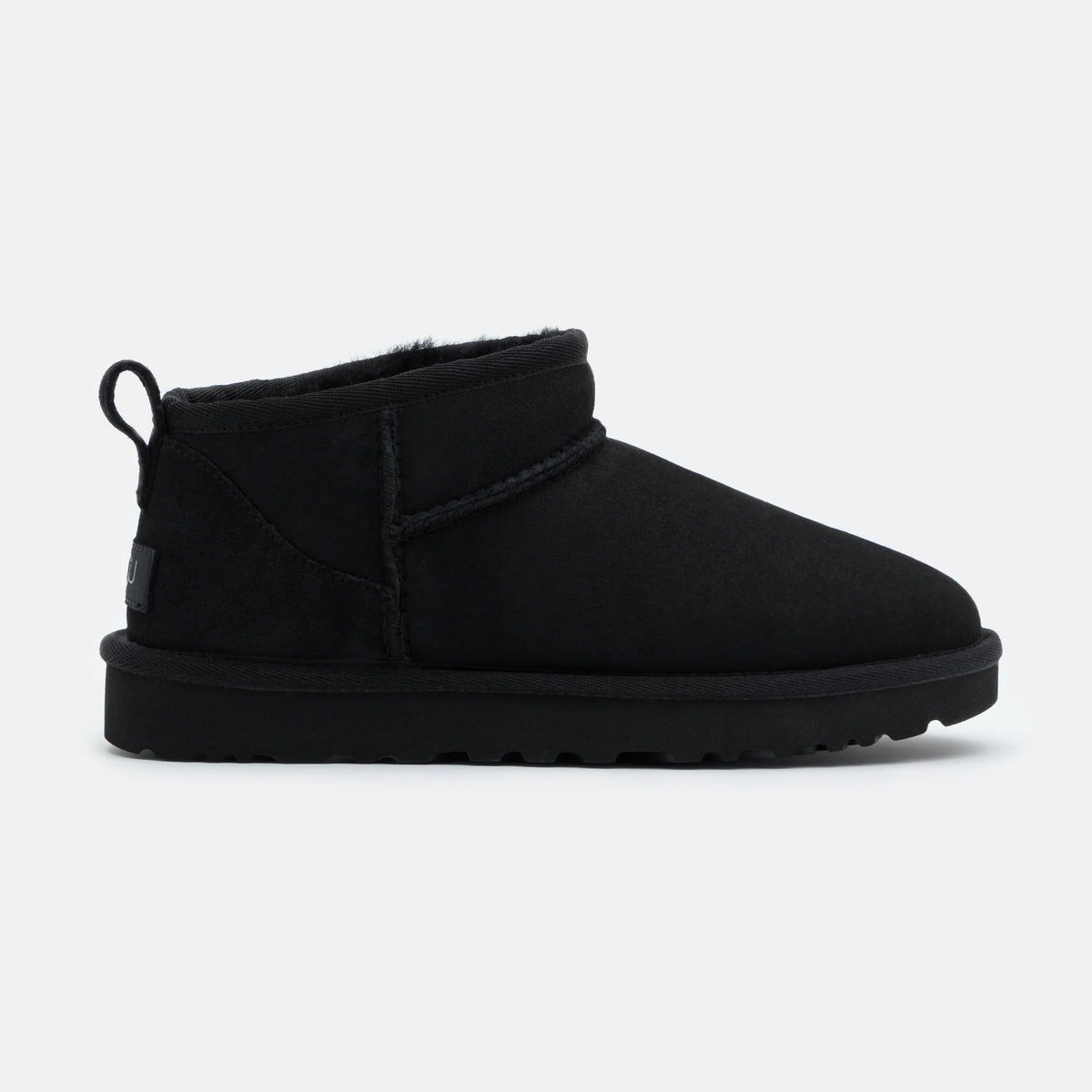 UGG Classic Ultra Mini Black Bottines Noir Femme - 1