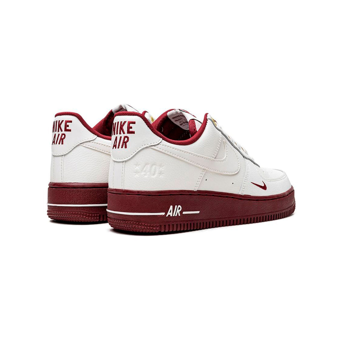 Nike Air Force 1 Low 40th Anniversary Edition Sail Team Red Baskets Blanc Rouge Mixte - 3