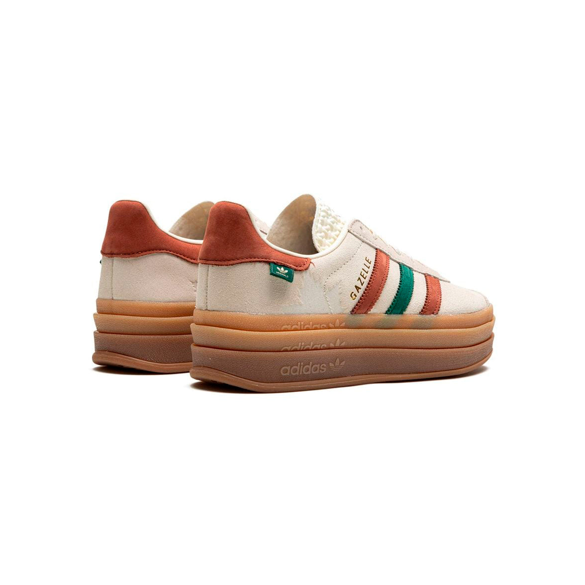 adidas Gazelle Bold Baskets Orange Rouge Femme - 3