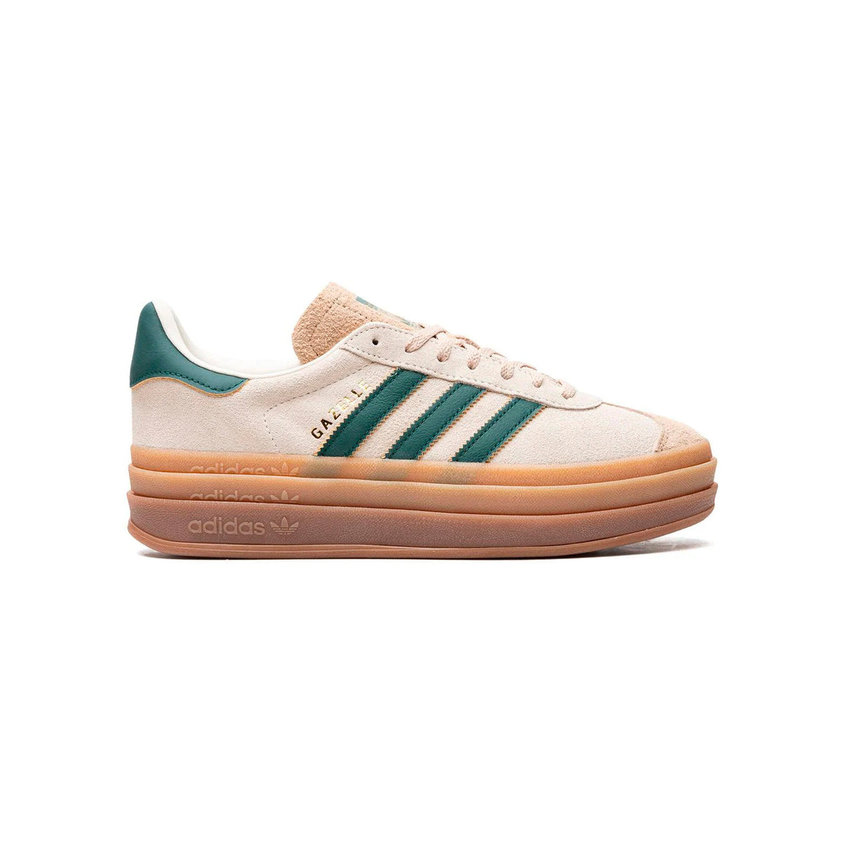 adidas Gazelle Bold Baskets Blanc Vert Femme - 1