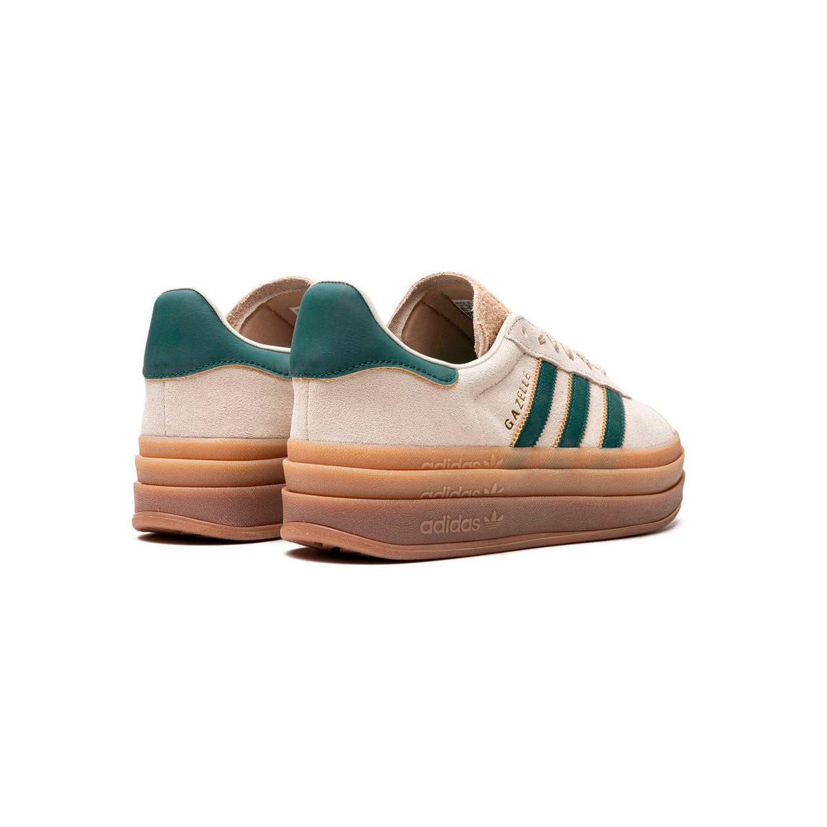 adidas Gazelle Bold Baskets Blanc Vert Femme - 3