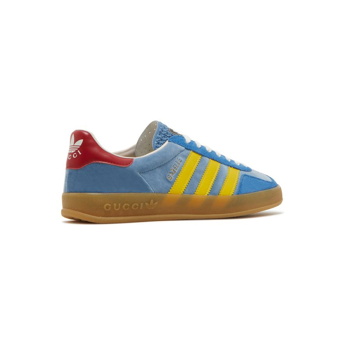 adidas Gazelle x Gucci Suede Baskets Bleu Homme Femme - 3