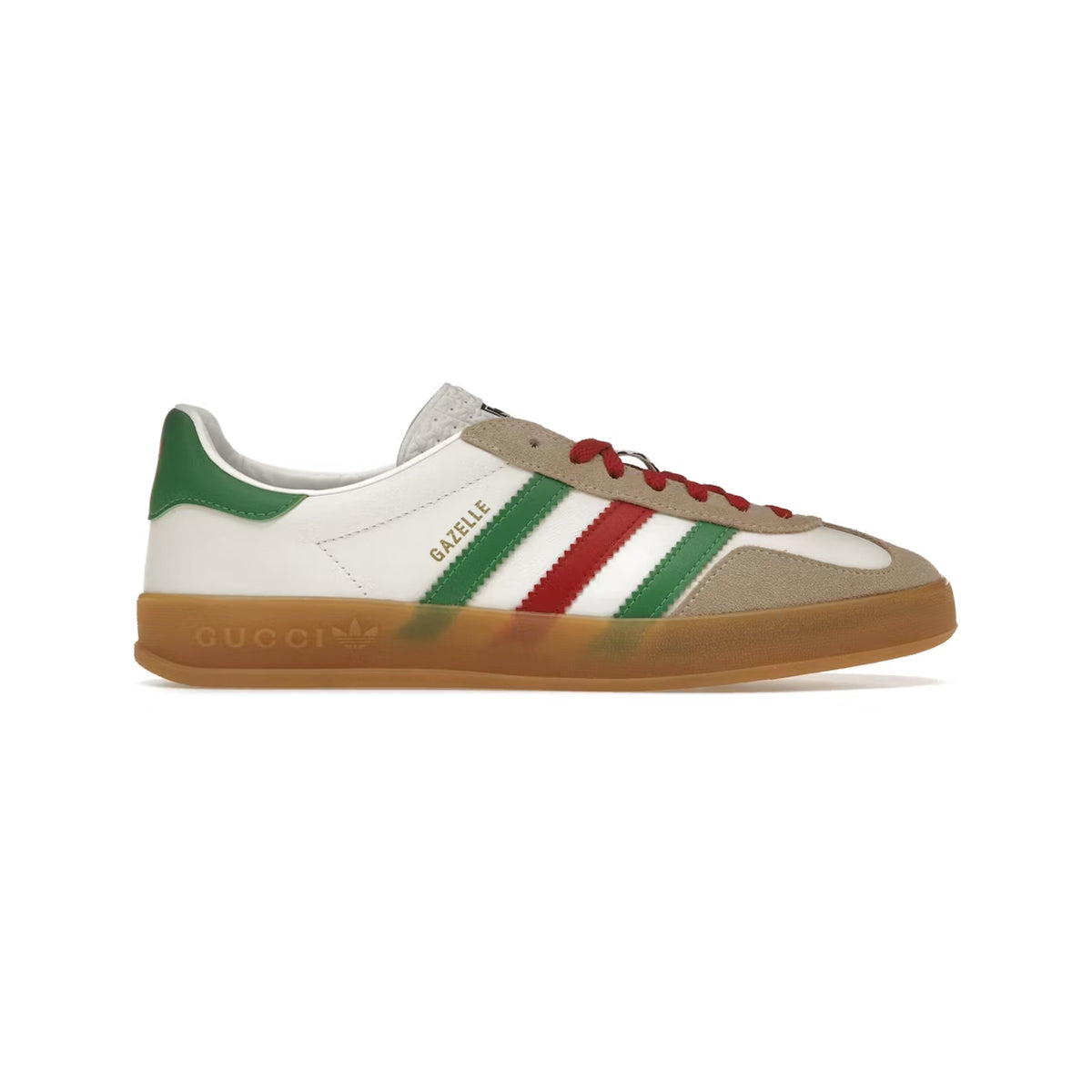 adidas Gazelle x Gucci Baskets Blanc Vert Homme Femme - 1