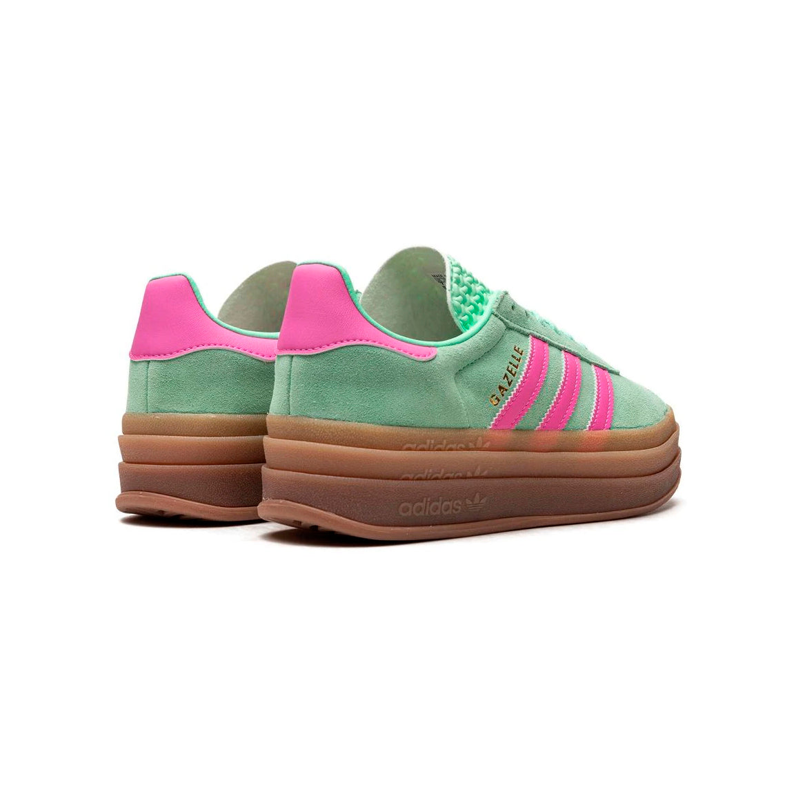 adidas Gazelle Bold Baskets Vert Menthe Rose Femme - 3