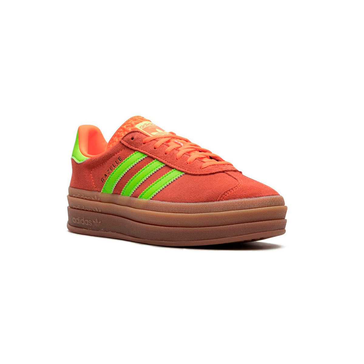 adidas Gazelle Bold Baskets Orange Vert Femme - 2