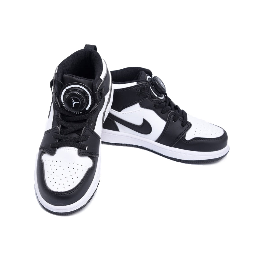 Air Jordan 1 High Panda BOA Baskets Blanc Noir Enfant - 2