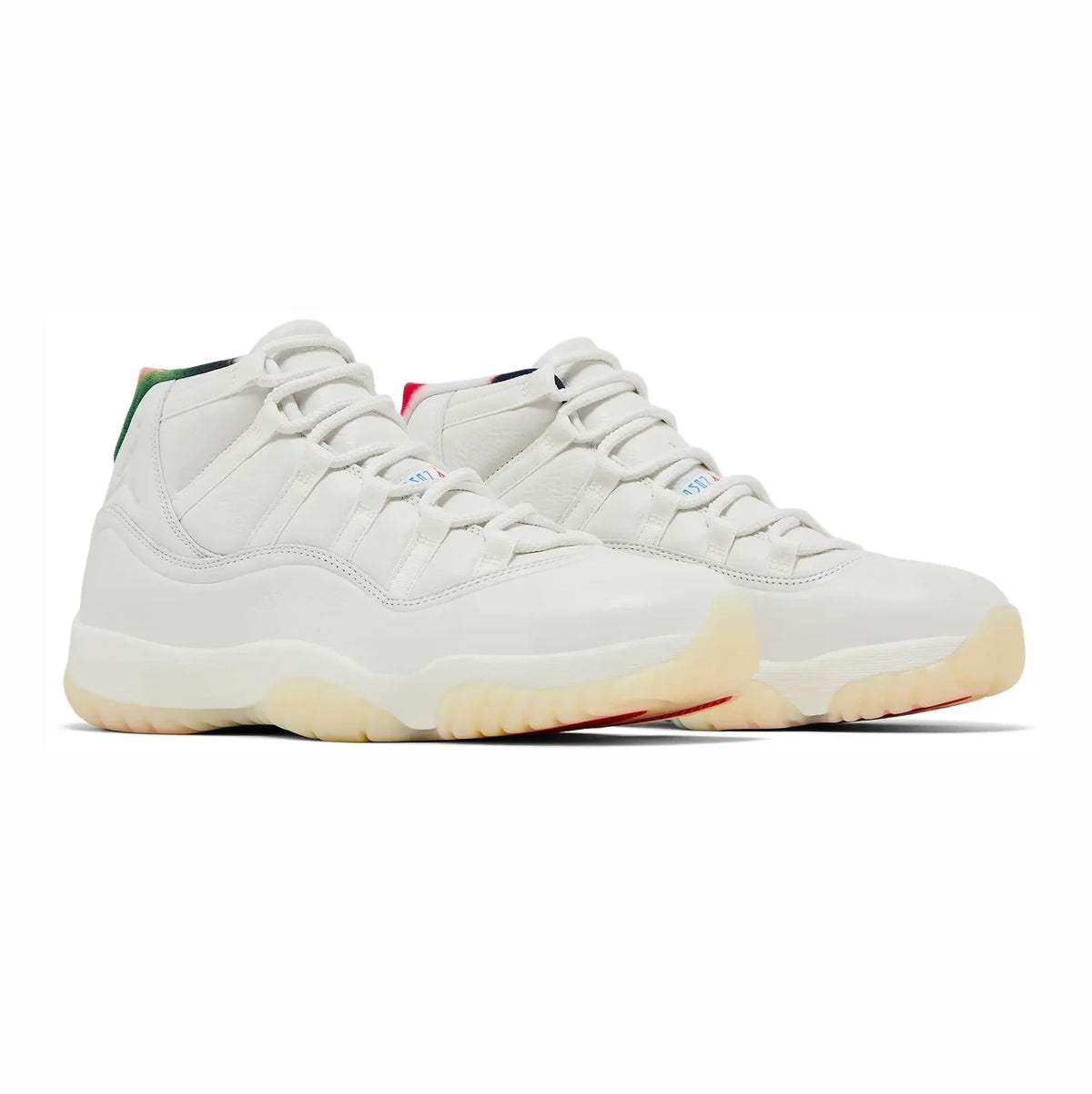 Air Jordan 11 Retro 285 Baskets Blanc Gris Homme Femme - 2