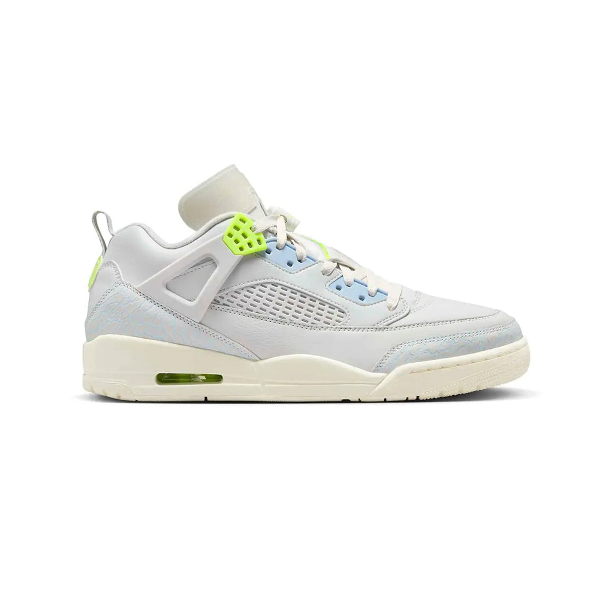 Jordan Spizike Low Photon Dust Volt Baskets Gris Jaune Homme Femme - 1