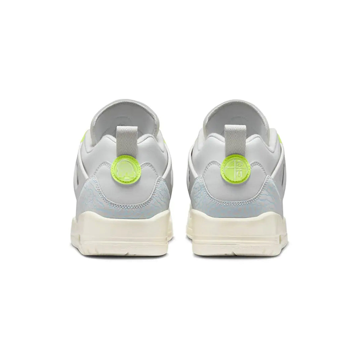 Jordan Spizike Low Photon Dust Volt Baskets Gris Jaune Homme Femme - 3