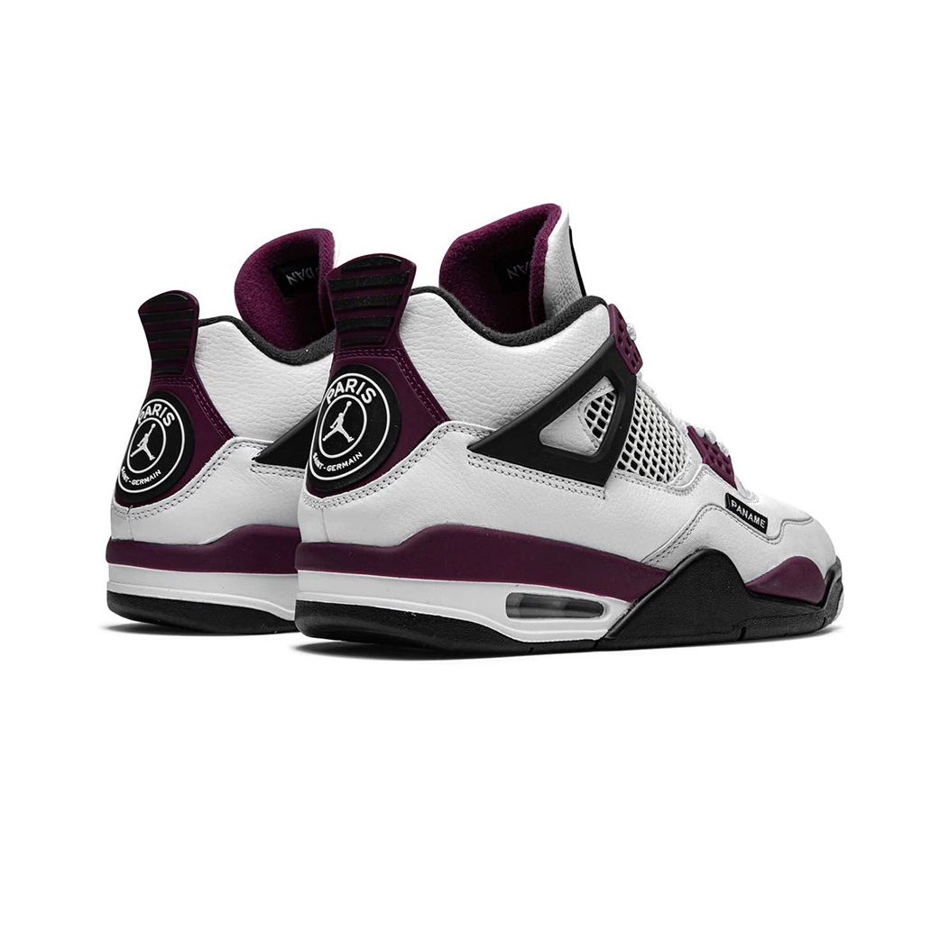Air Jordan 4 Paris Saint-Germain Baskets Gris Bordeaux Homme Femme - 3