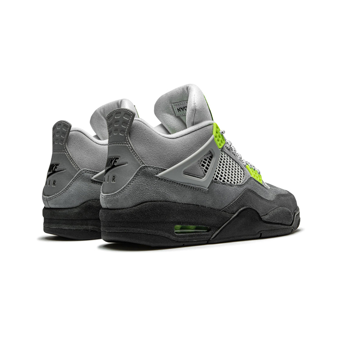 Air Jordan 4 Retro SE Neon 95 Baskets Noir Vert Homme Femme - 3
