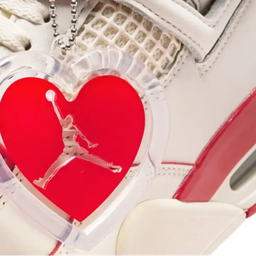 Air Jordan 4 Valentine's Day Sierra Red Baskets Rouge Homme Femme - 4