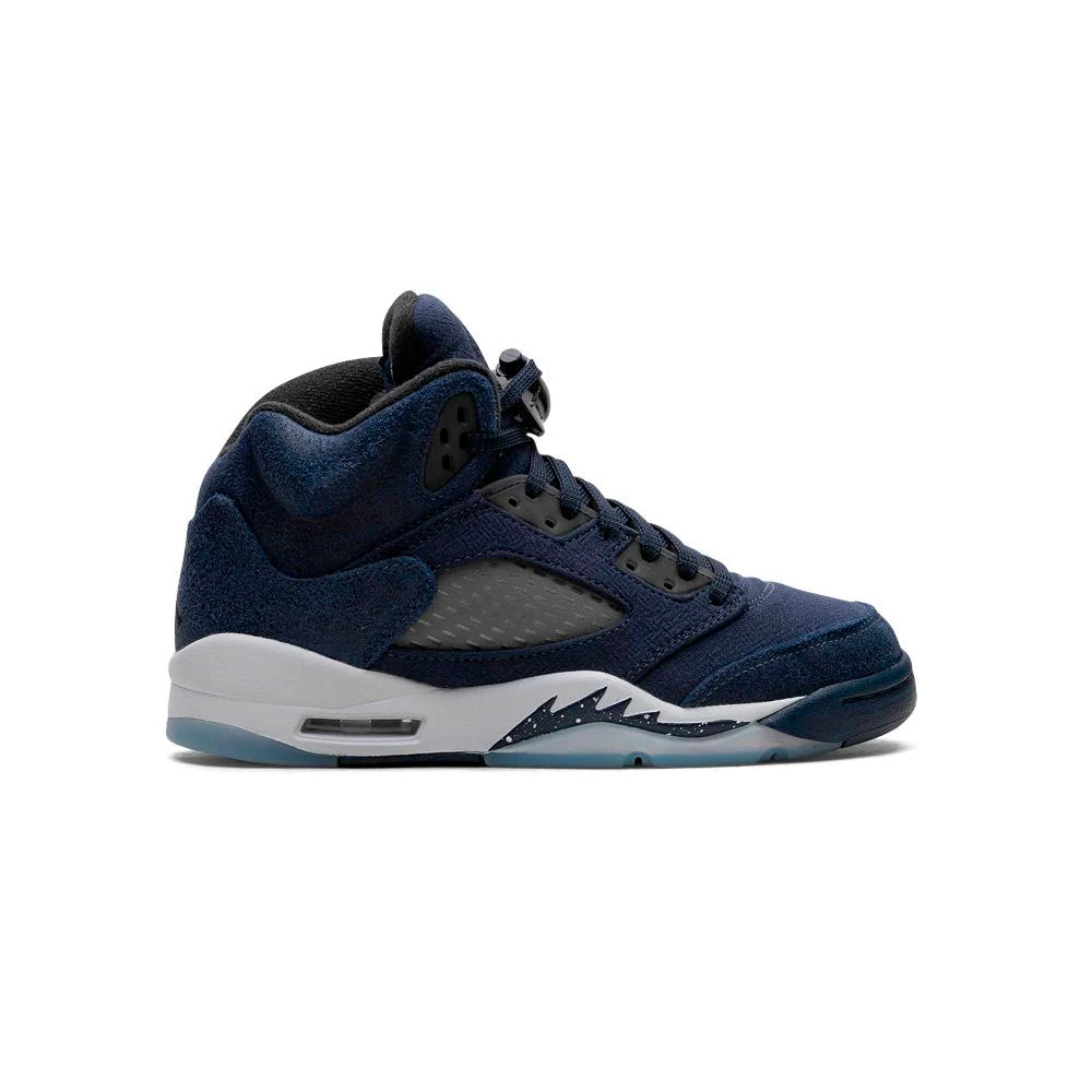 Air Jordan 5 Retro SE Midnight Navy Baskets Bleu Blanc Homme Femme - 1