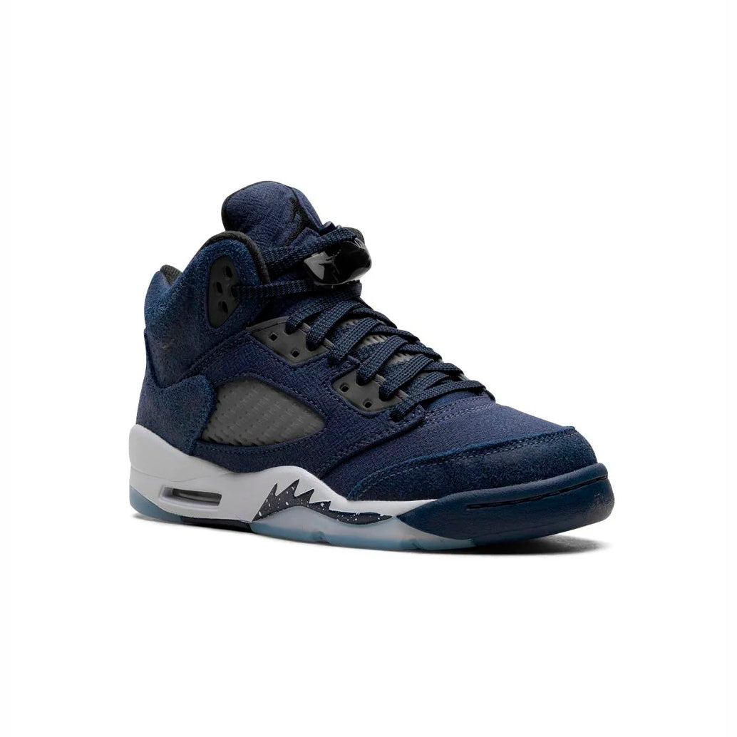 Air Jordan 5 Retro SE Midnight Navy Baskets Bleu Blanc Homme Femme - 2