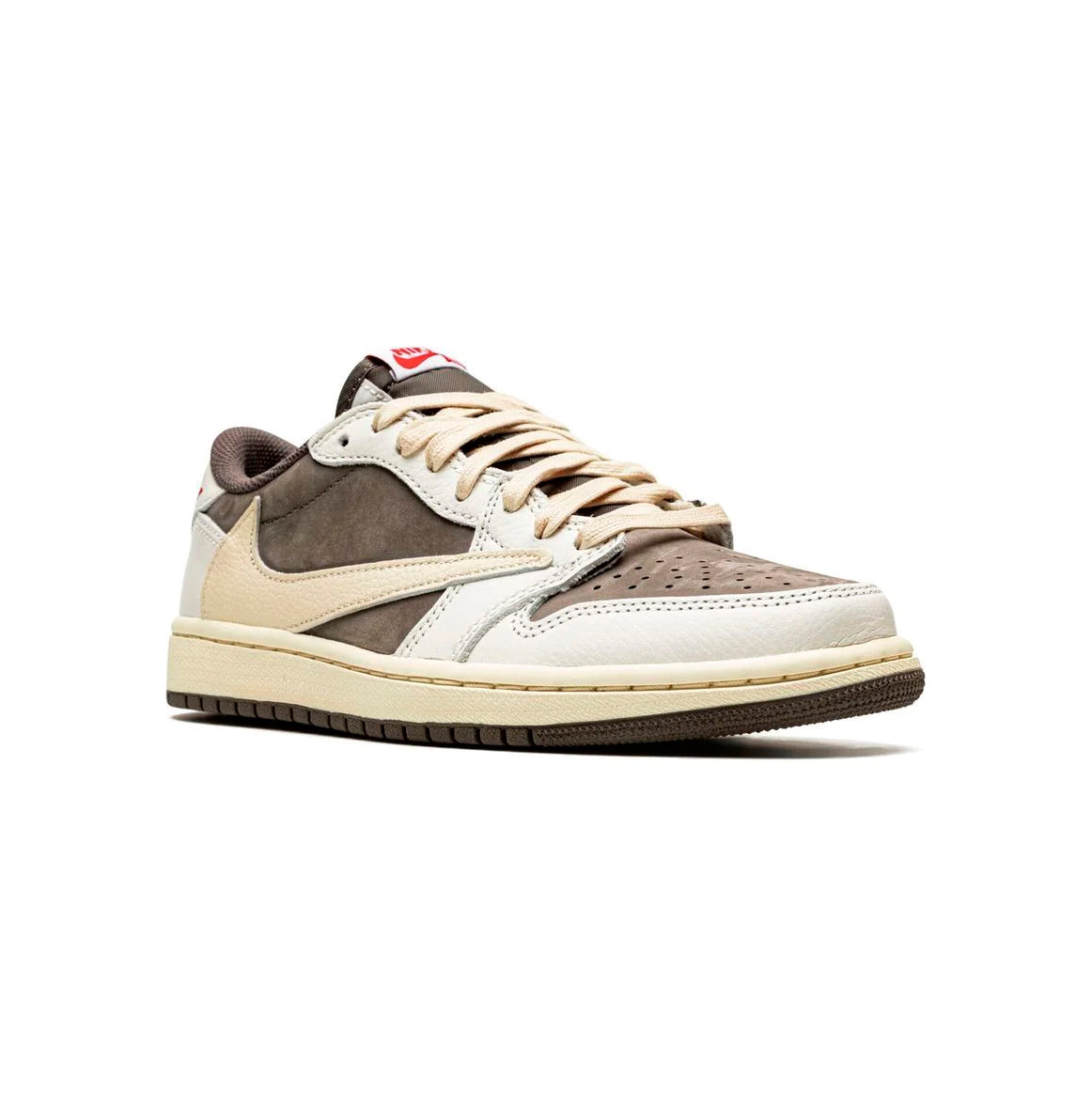 Air Jordan 1 Low x Travis Scott Reverse Mocha Baskets Marron Beige Mixte - 2
