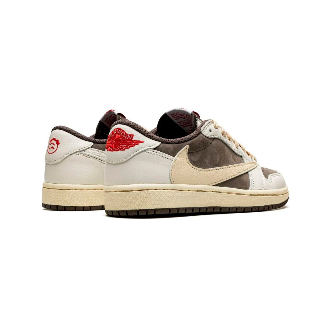 Air Jordan 1 Low x Travis Scott Reverse Mocha Baskets Marron Beige Mixte - 3
