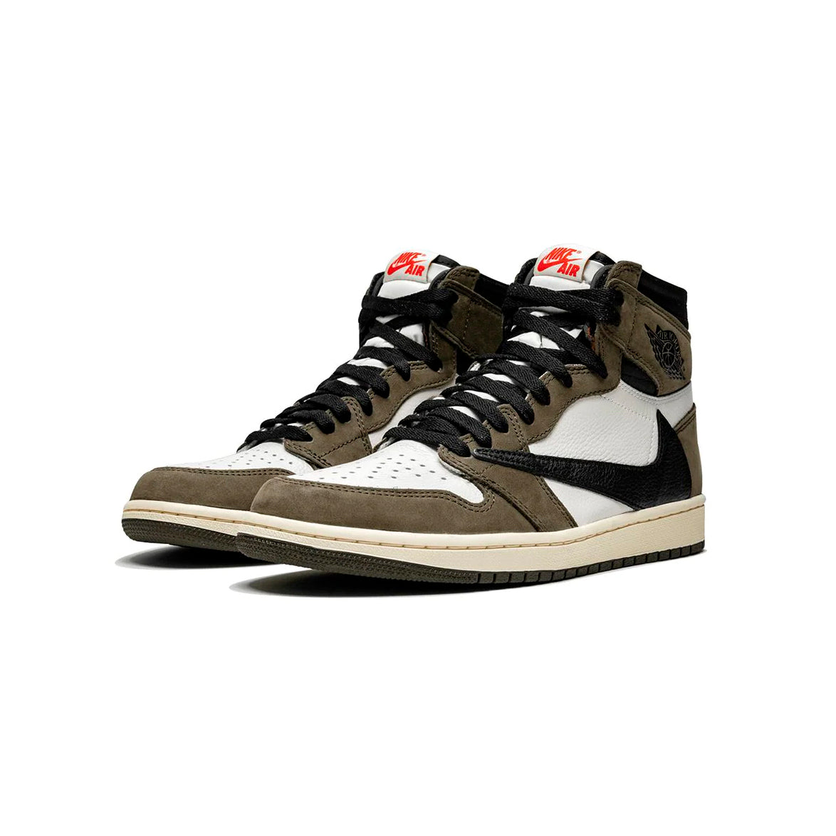 Air Jordan 1 High x Travis Scott Mocha Baskets Marron Blanc Homme Femme - 3