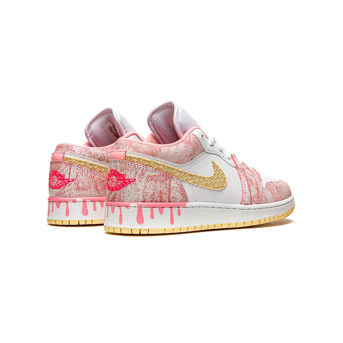Air Jordan 1 Paint Drip Baskets Blanc Multicolore Homme Femme - 3