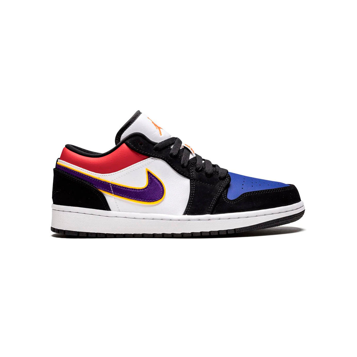 Air Jordan 1 Low Lakers Top 3 Baskets Violet Jaune Homme Femme - 1