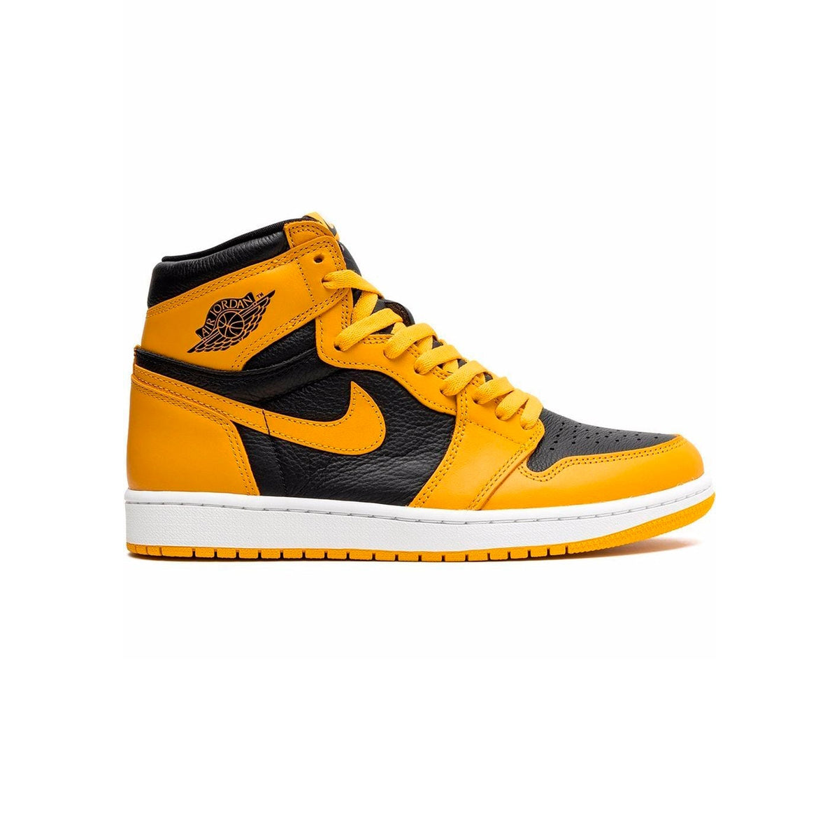 Air Jordan 1 Retro High Pollen Baskets Noir Jaune Homme Femme - 1