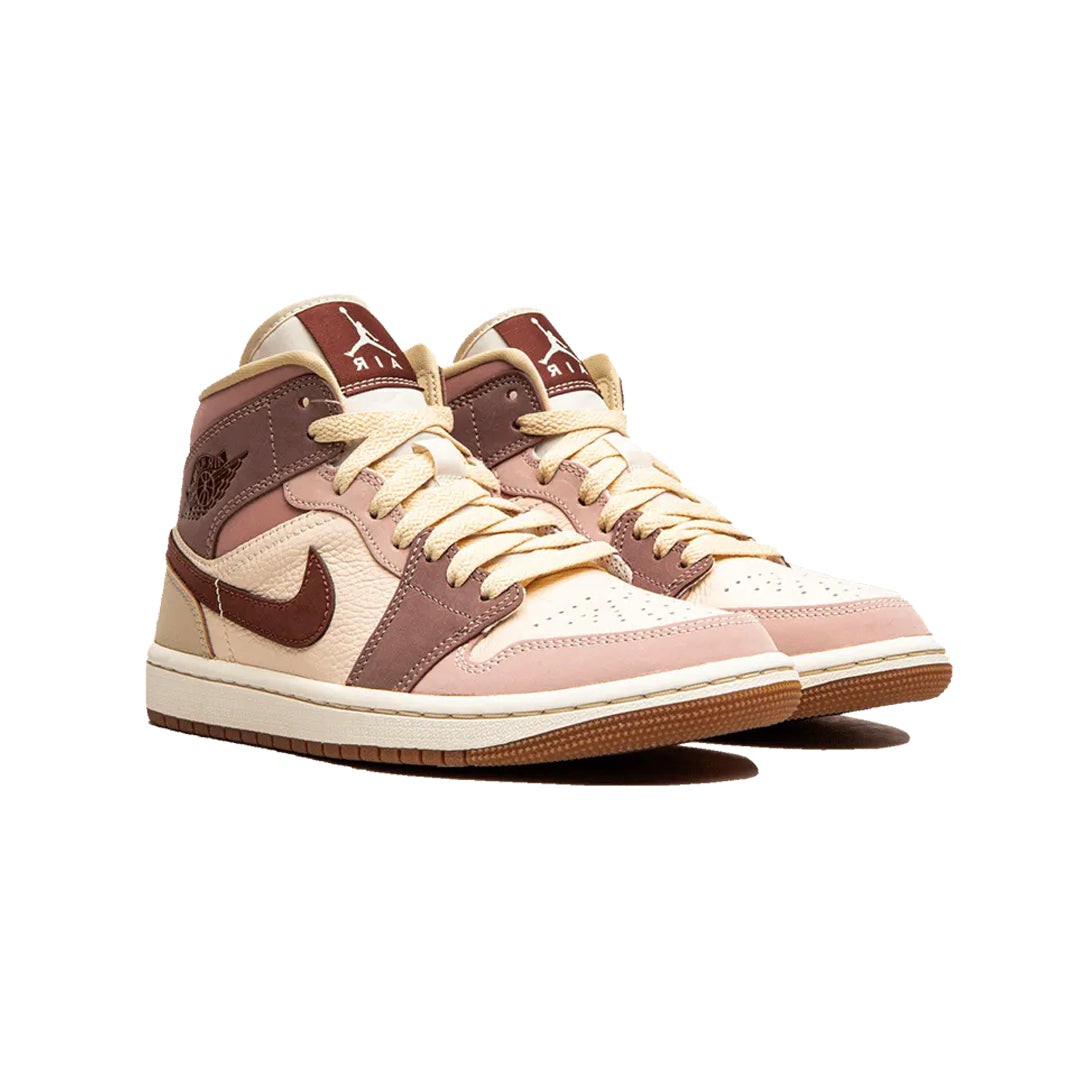 Air Jordan 1 Mid Dark Pony Smoky Mauve Baskets Marron Violet Homme Femme - 2