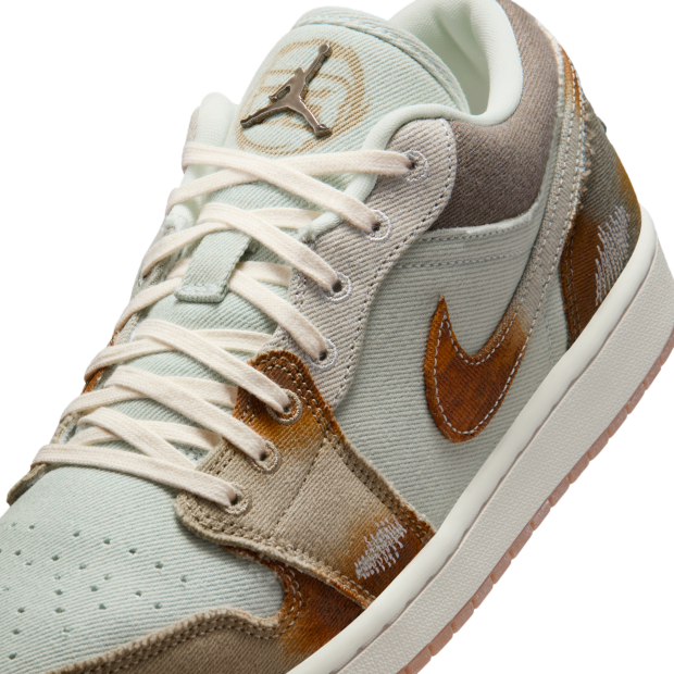 Air Jordan 1 Low SE Baskets Multicolore Beige Homme Femme - 5