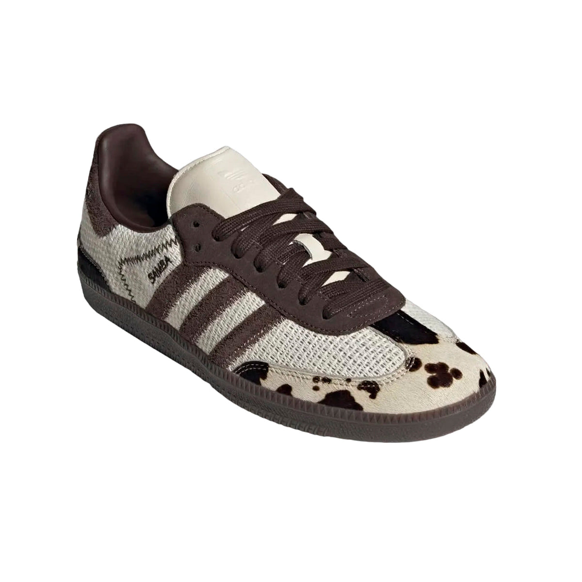 adidas Samba OG Cow Print Baskets Blanc Noir Homme Femme - 3
