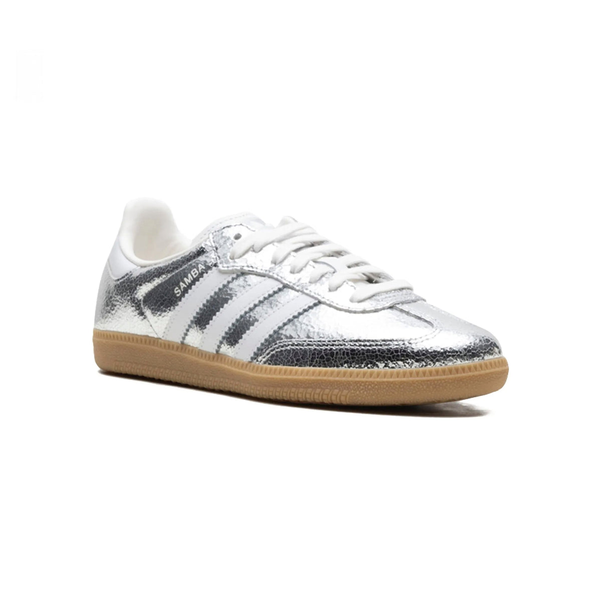 adidas Samba OG Cracked Baskets Argent Homme Femme - 2