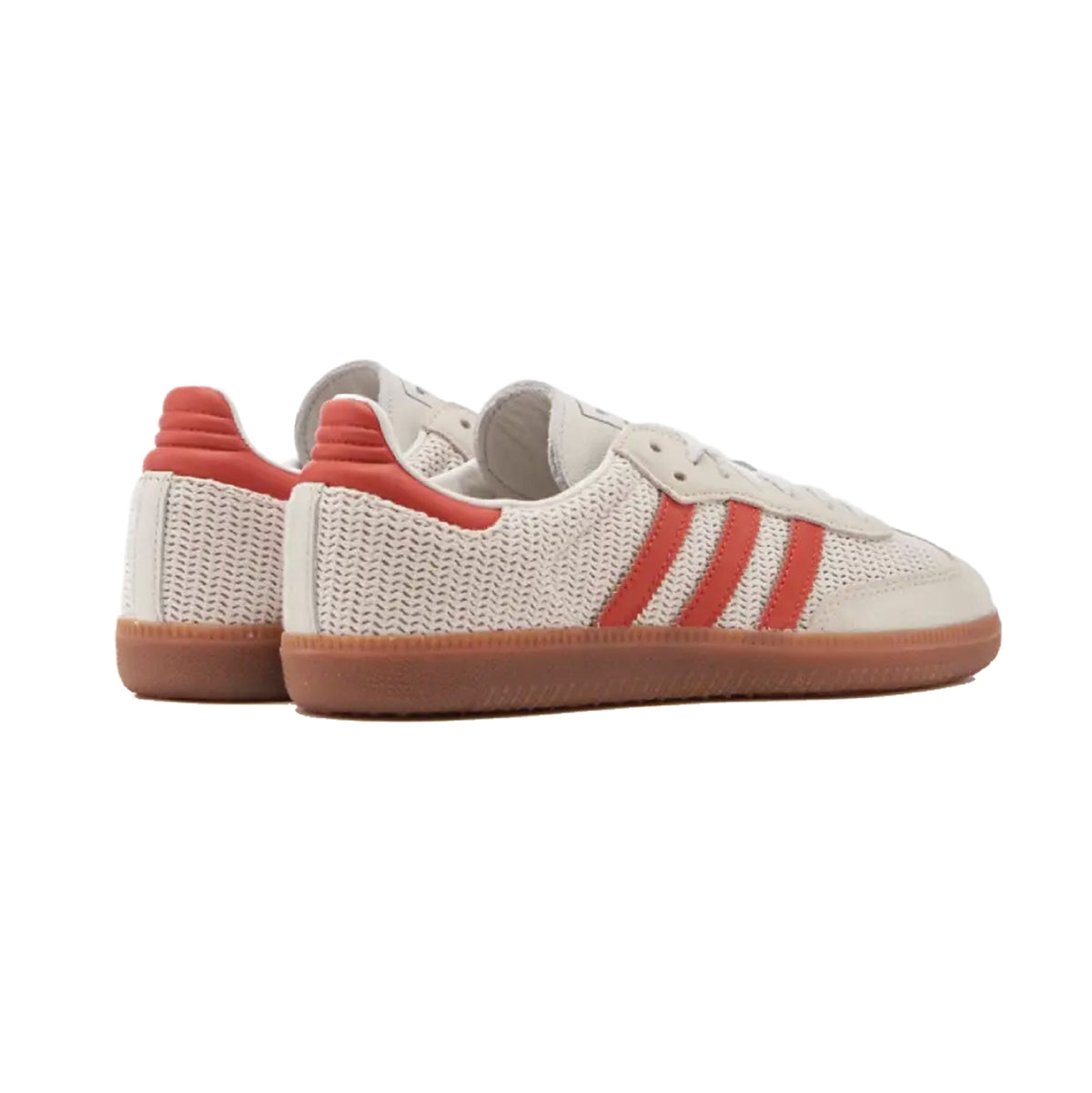 adidas Samba OG Baskets Blanc Cassé Rouge Homme Femme - 3