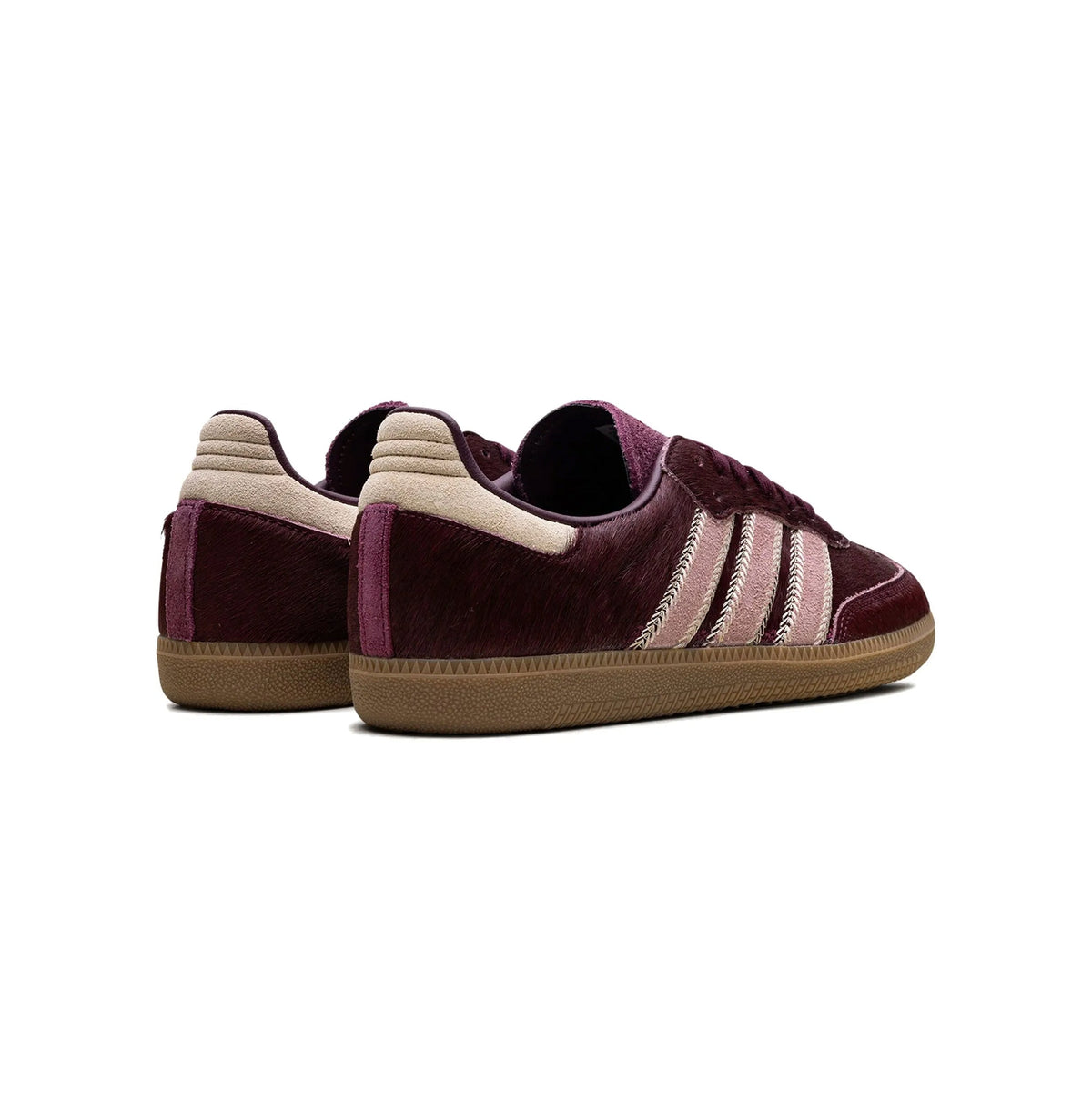 adidas Samba OG Pony Baskets Bordeaux Beige Homme Femme - 3